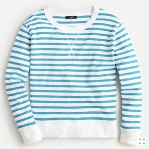 J.Crew STRIPED BOYFRIEND SWEATSHIRT